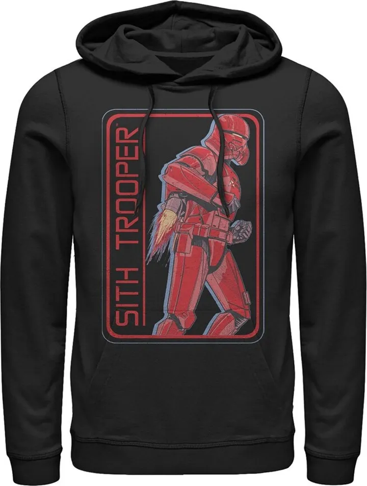 Men's Star Wars: The Rise of Skywalker Sith Trooper Rocket Pull Over Hoodie - Black - Small