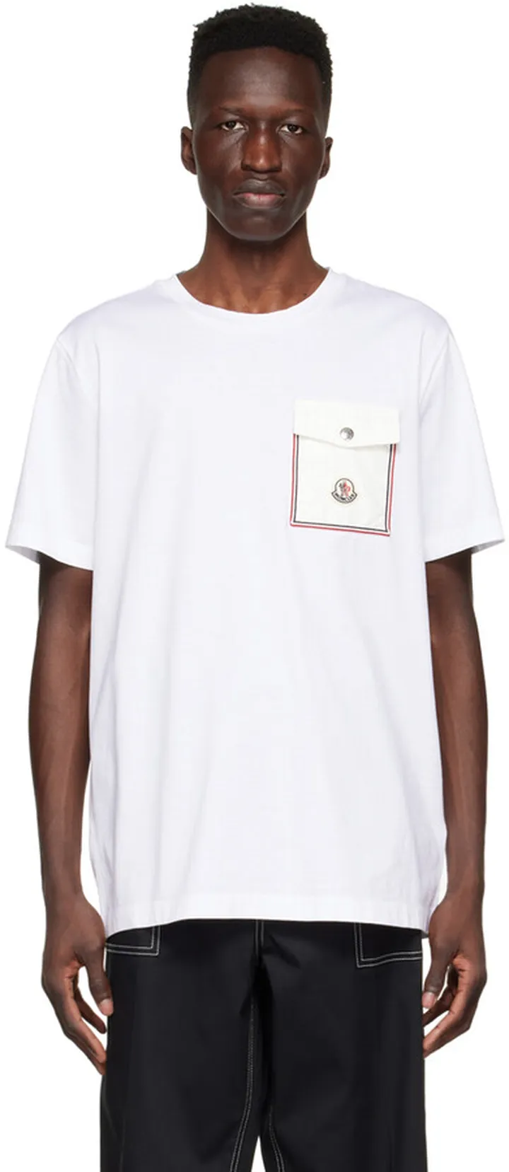 Moncler White Cotton T-Shirt