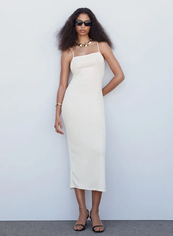 Strap Knitted Dress