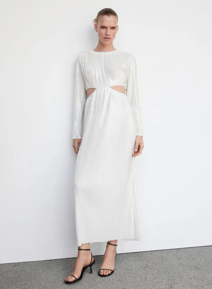 Ribbed Cut Out Dress