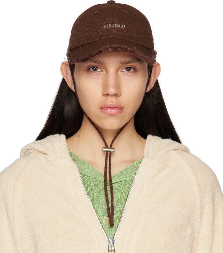Jacquemus Brown Le Raphia 'La Casquette Artichaut' Cap