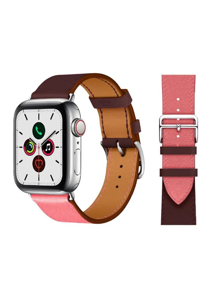 Leather Replacement Watchband For Apple Watch 44/42mm