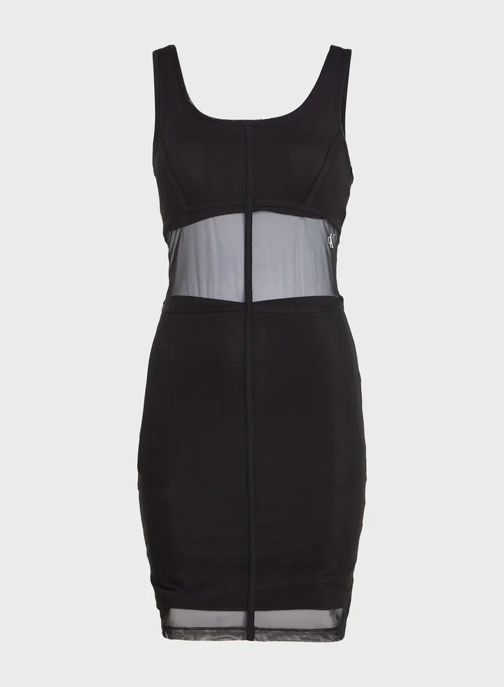 Mesh Detail Dress