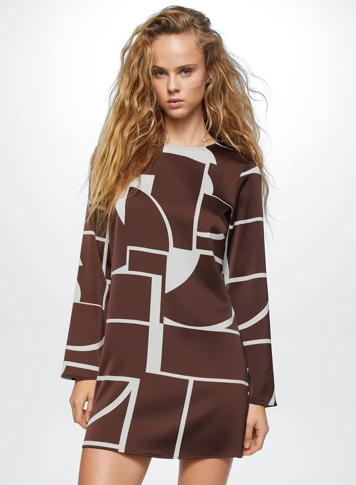 Printed Knitted Dress