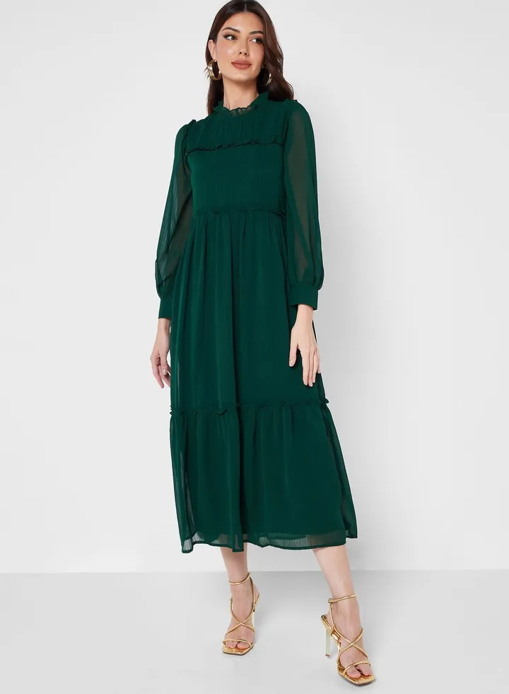 Ruffle Detail Dress