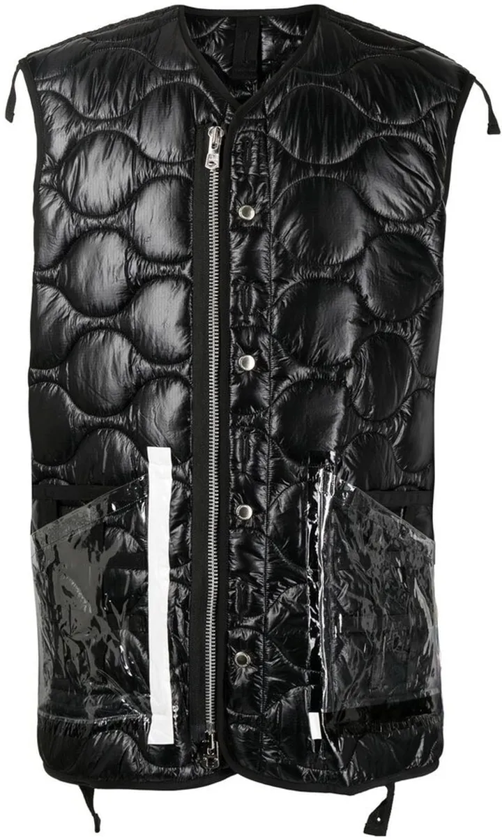 Quilted Transparent Pocket Gilet