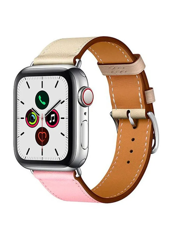unisex Leather Replacement Watchband For Apple Watch 44/42mm