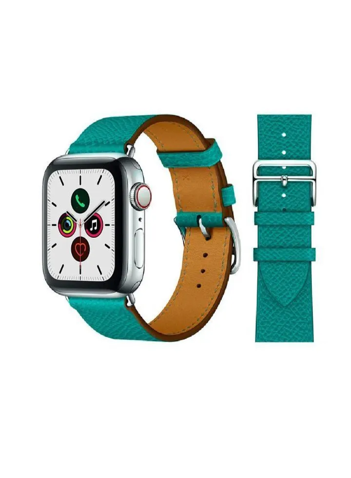 unisex Leather Replacement Watchband For Apple Watch 44/42mm