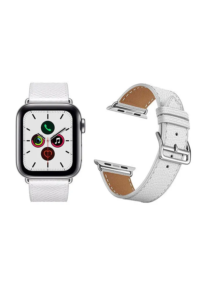 Leather Replacement Watchband For Apple Watch 44/42mm
