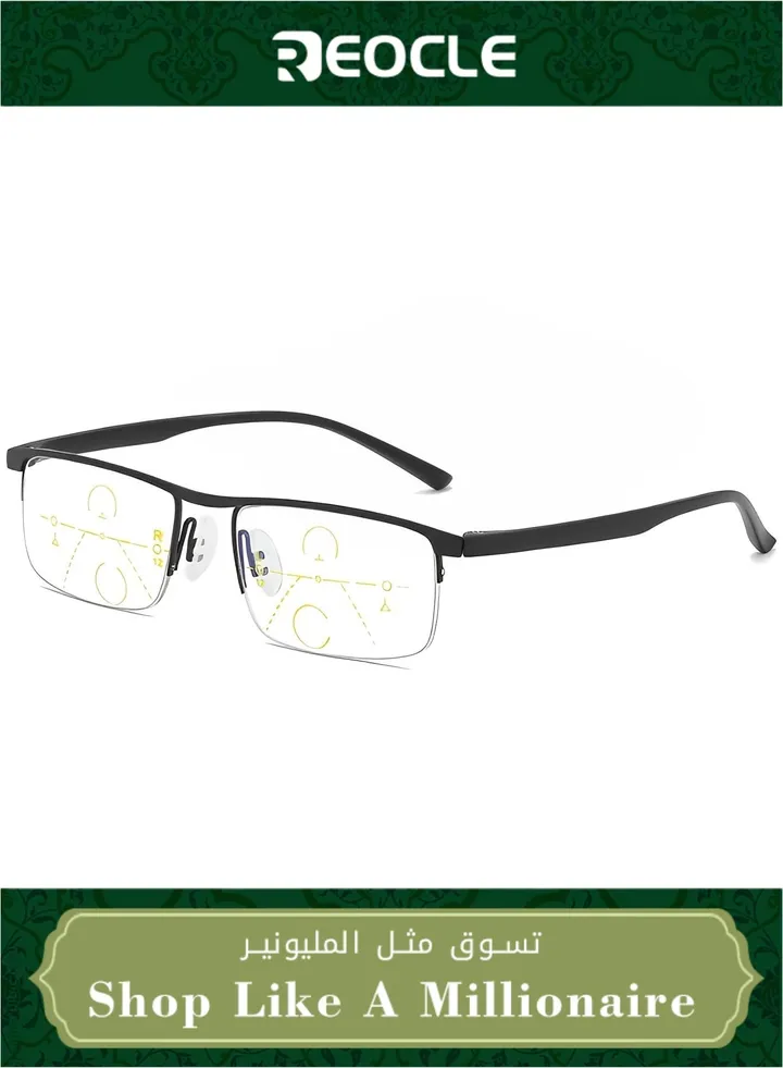 Far and Near Dual-use Reading Glasses Automatic Zoom Reading Glasses Progressive Multi-focus Reading Glasses Anti-blue Light Computer Goggles for The Elderly