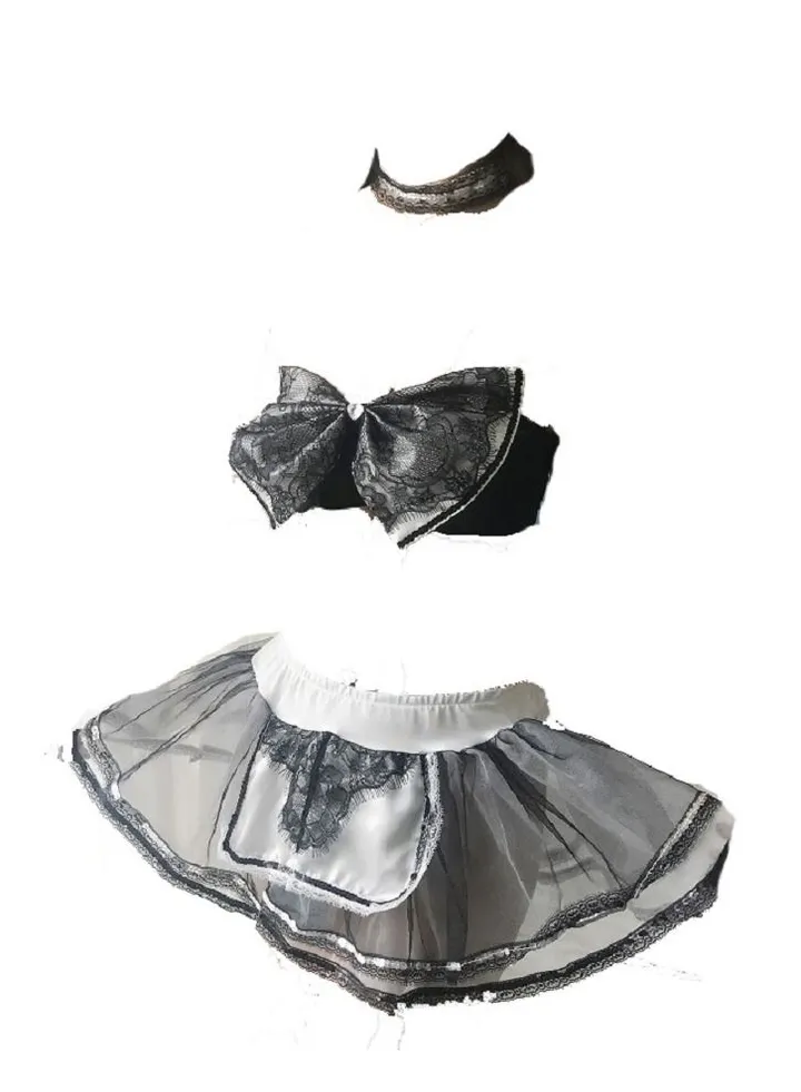Maid cosplay Temptation Play suit Women Costume Skirt