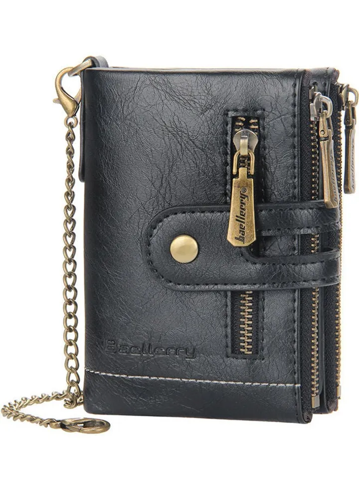 Anti Lost Men's Wallet Black