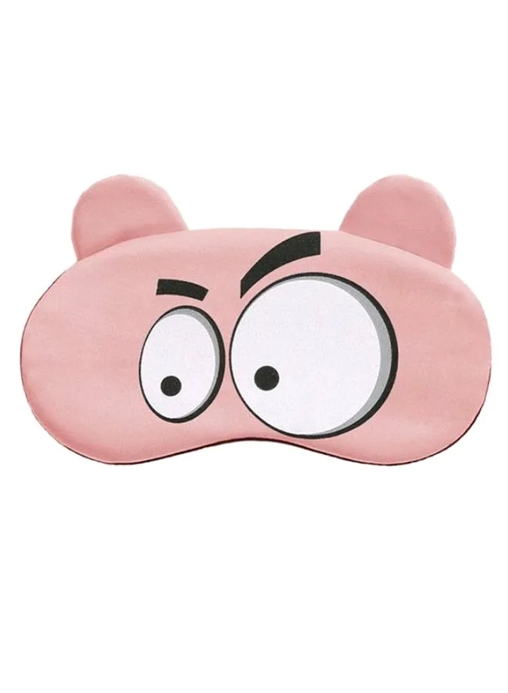 Funny Cartoon Sleeping Eye Mask Pink/Black/White