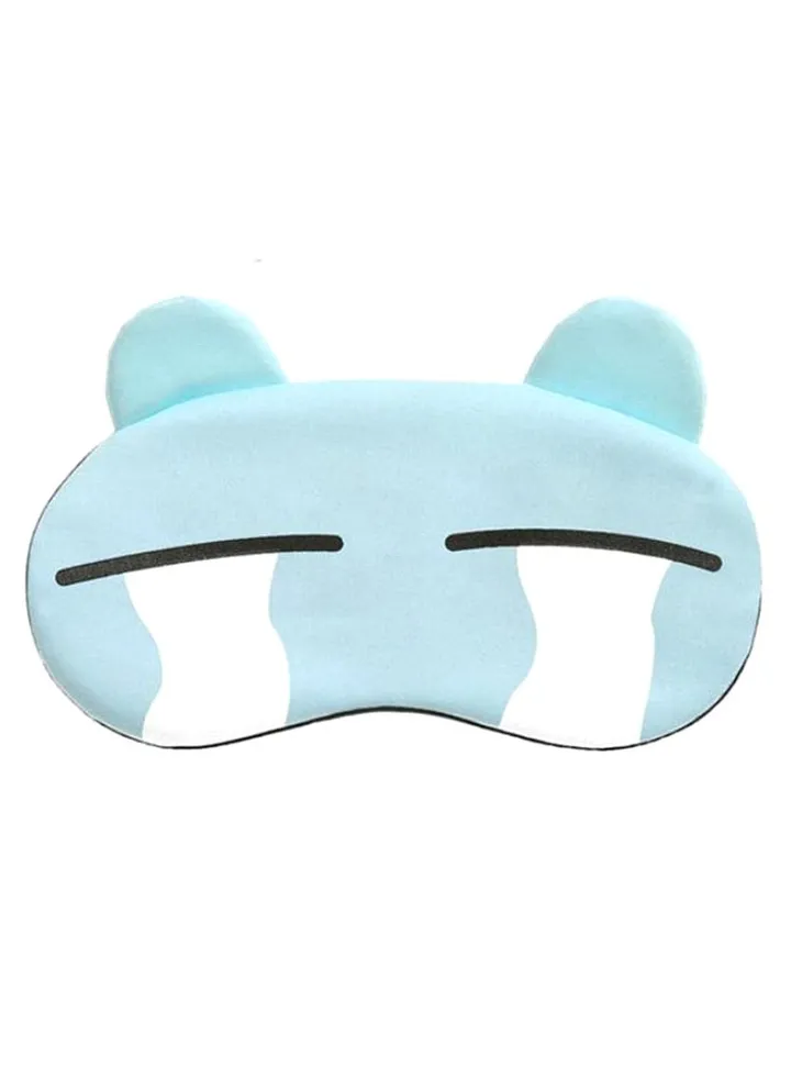Funny Cartoon Sleeping Eye Mask Blue/Black/White