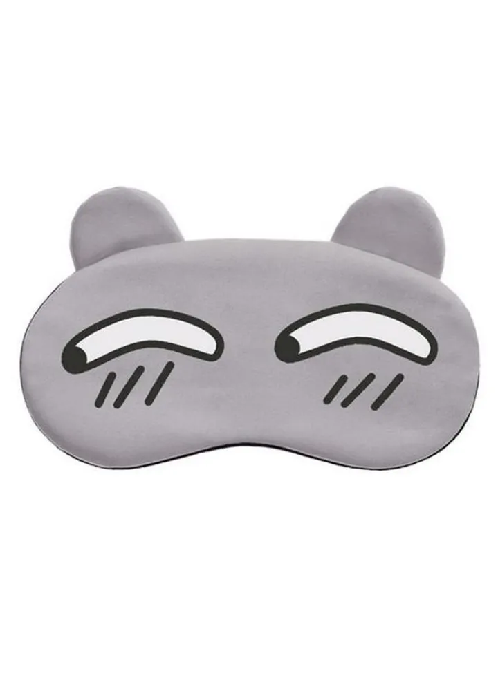 Funny Cartoon Sleeping Eye Mask Grey/White/Black
