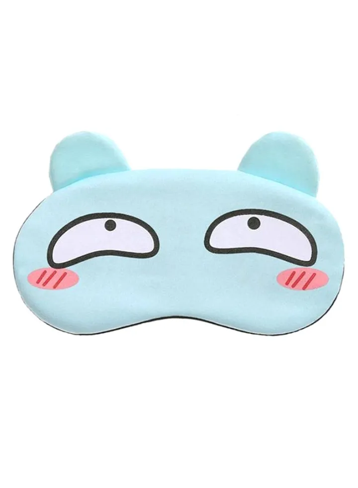 Funny Cartoon Sleeping Eye Mask Blue/Black/White
