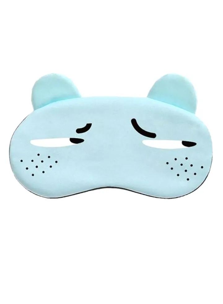 Funny Cartoon Sleeping Eye Mask Blue/Black/White