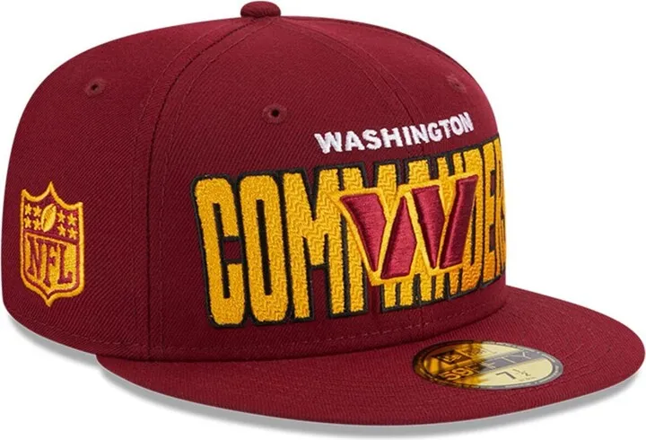 Men's New Era Burgundy Washington Commanders 2023 Nfl Draft 59FIFTY Fitted Hat