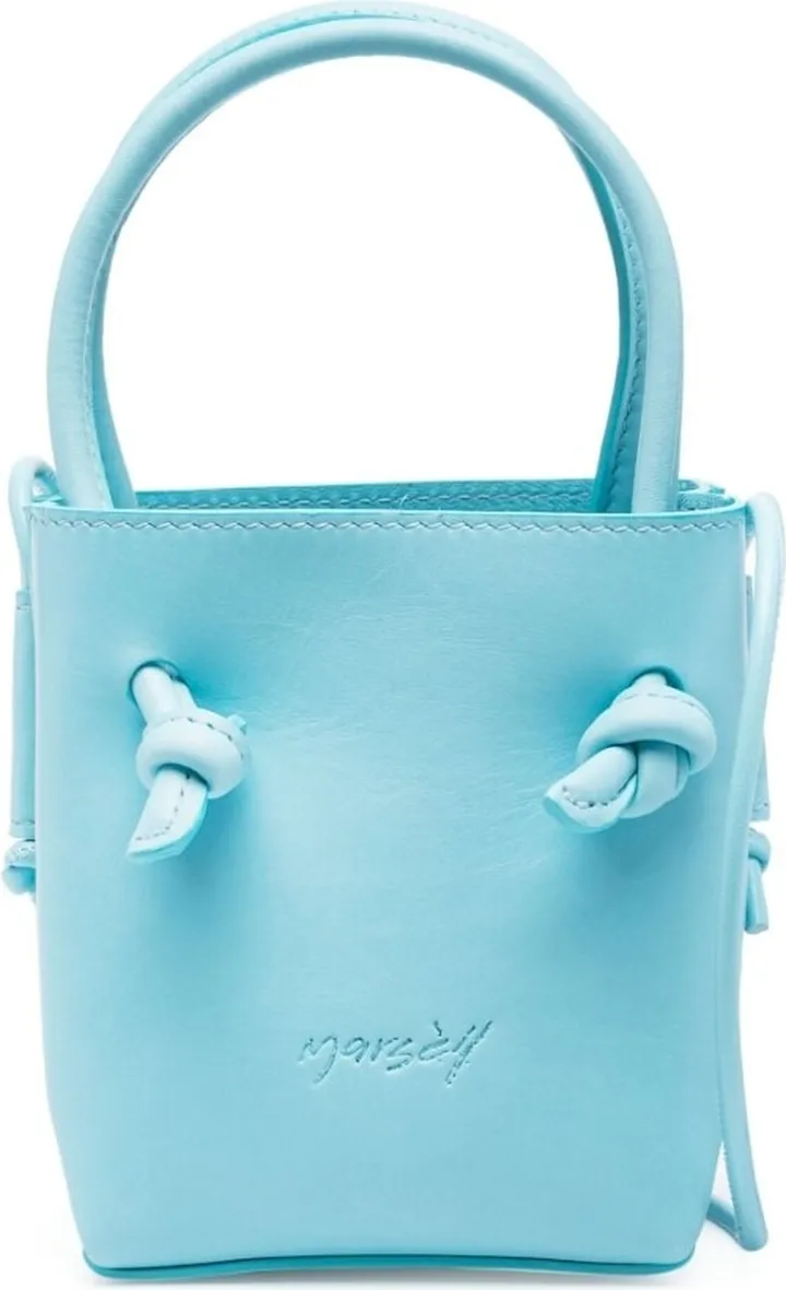 Debossed-Logo Leather Bag