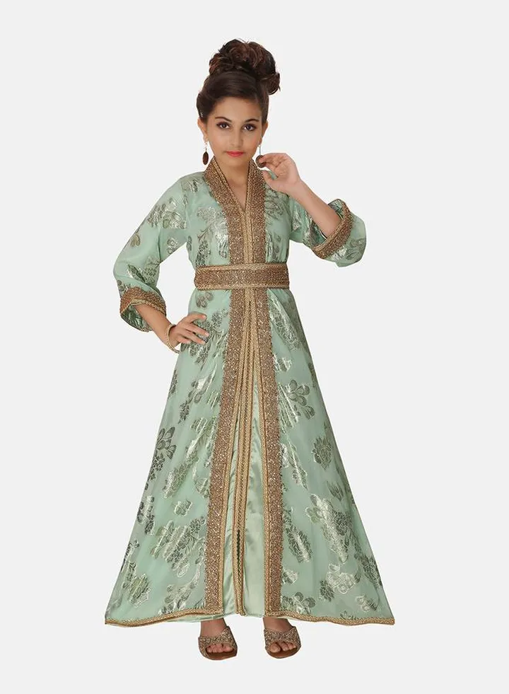 Jacquard Embellished Jalabiya