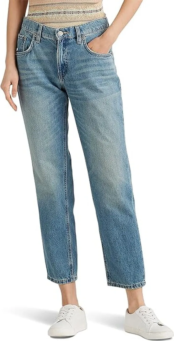 LAUREN Ralph Lauren Relaxed Tapered Ankle Jeans in Salt Creek Wash (Salt Creek Wash) Women's Jeans