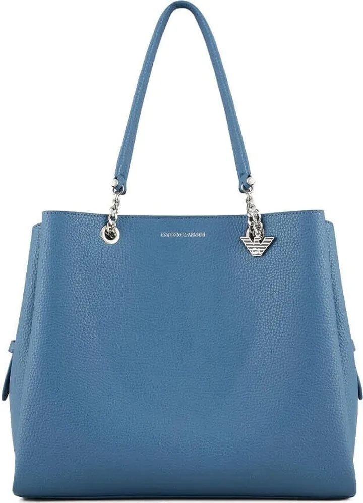 Emporio Armani Charm Denim Shopping Bag