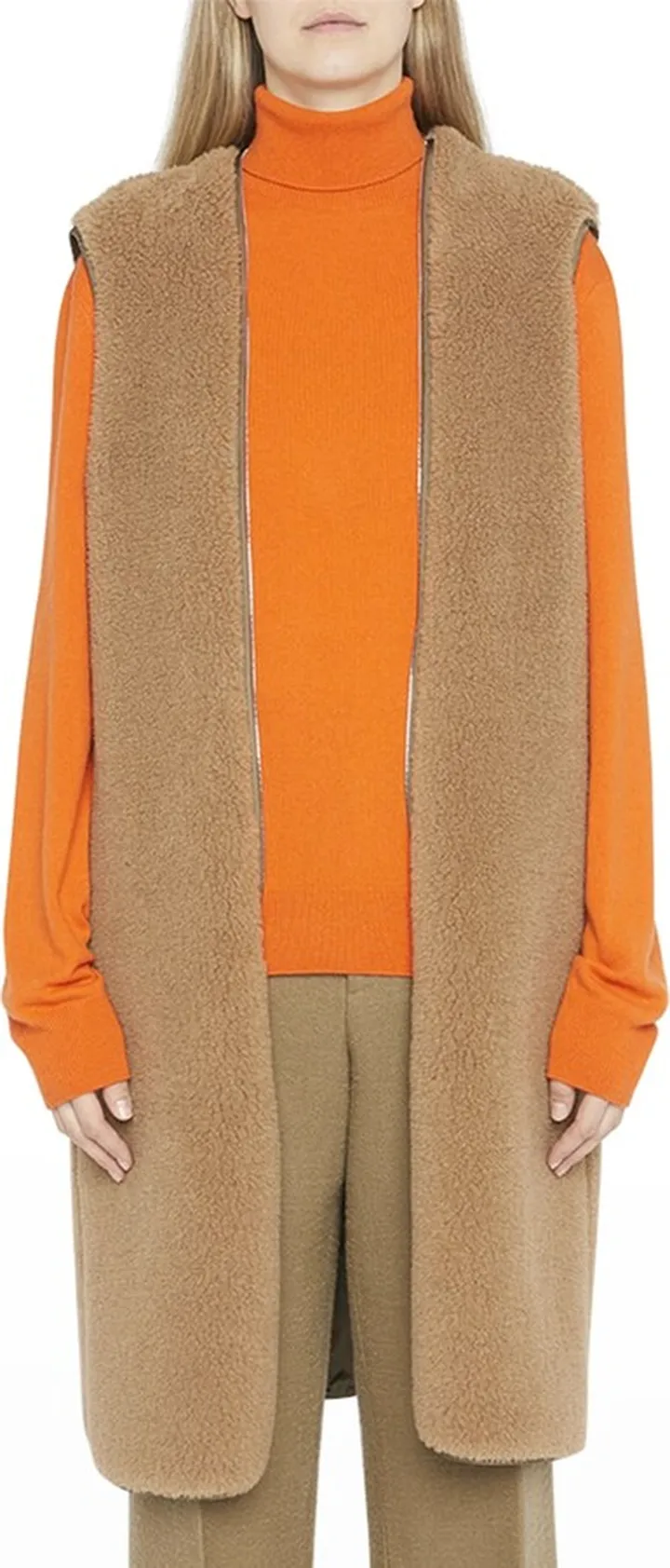 Beyzita Camel Hair Vest