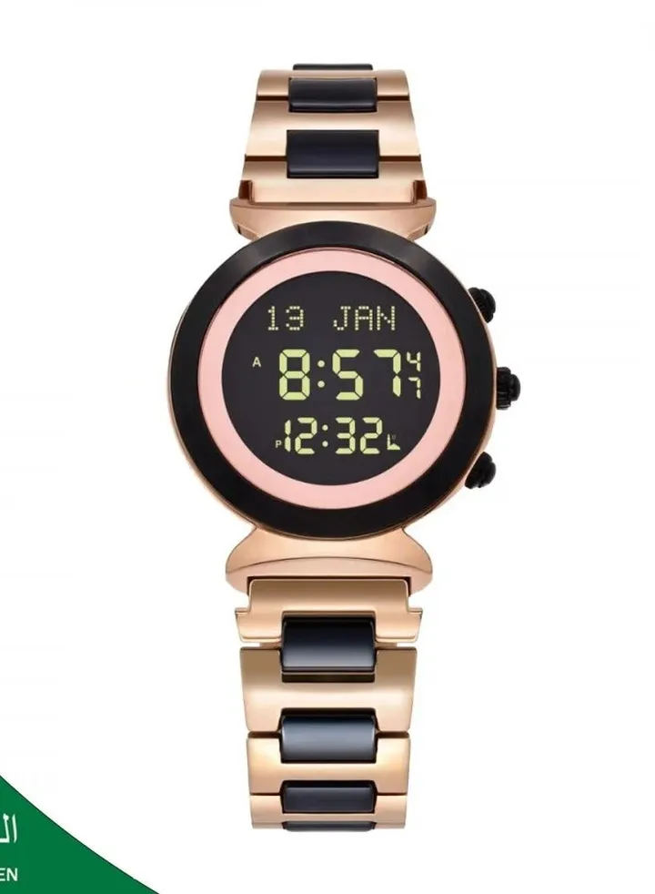 AL-HARAMEEN Women's Water Resistant Digital Wrist Watch 6331RB - 33 mm