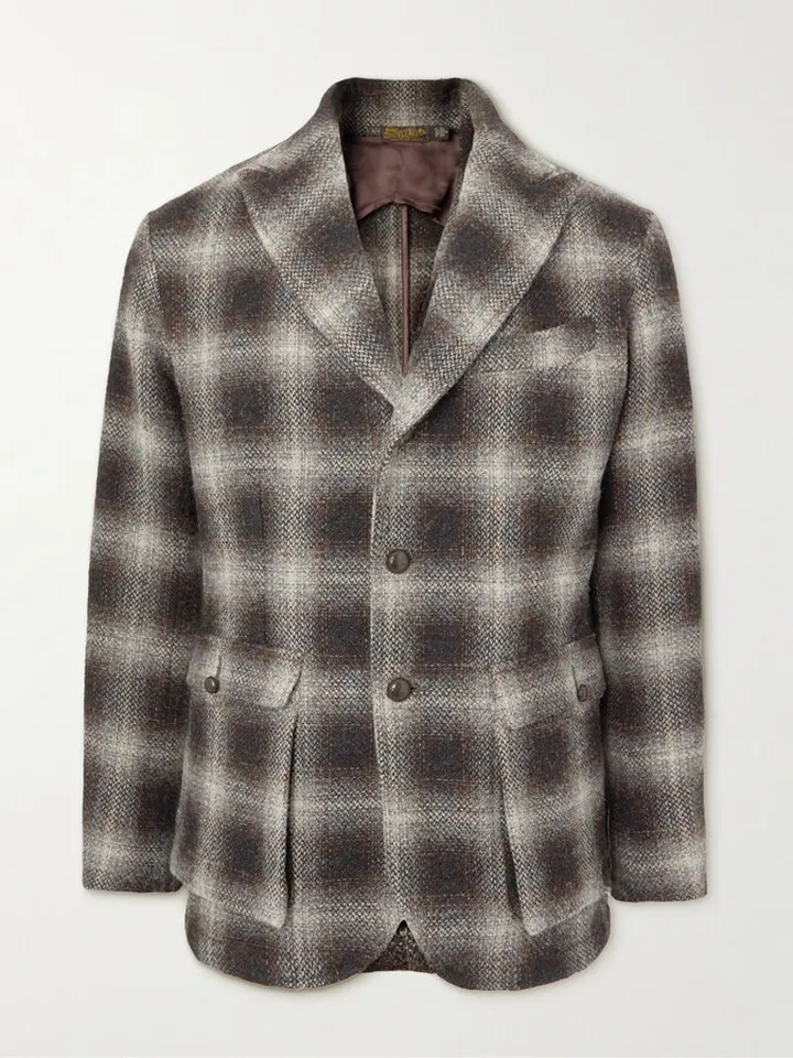 Bideford Checked Wool Coat