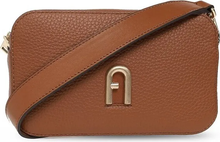 Furla Logo-Plaque Zipped Mini Crossbody Bag