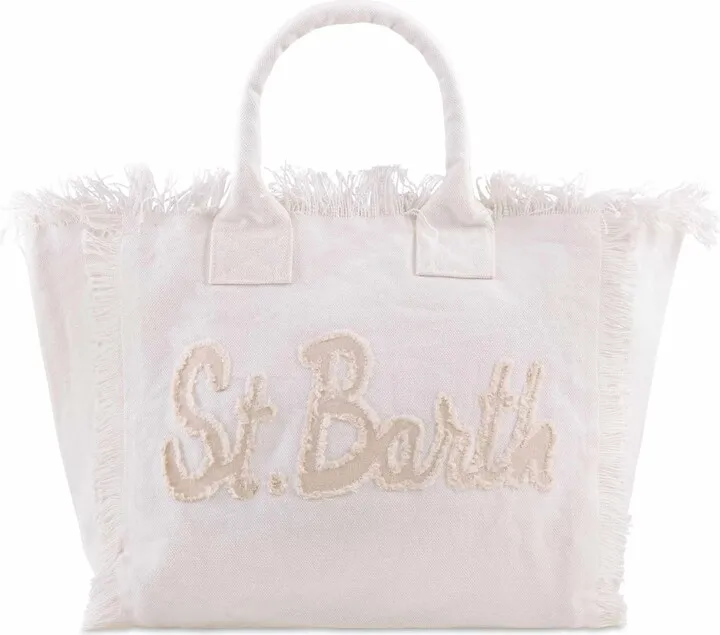 Vanity Creamy White Canvas Shoulder Bag