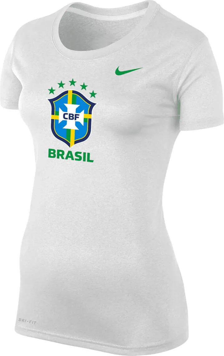 Brazil Legend Nike Women's Dri-FIT T-Shirt in White