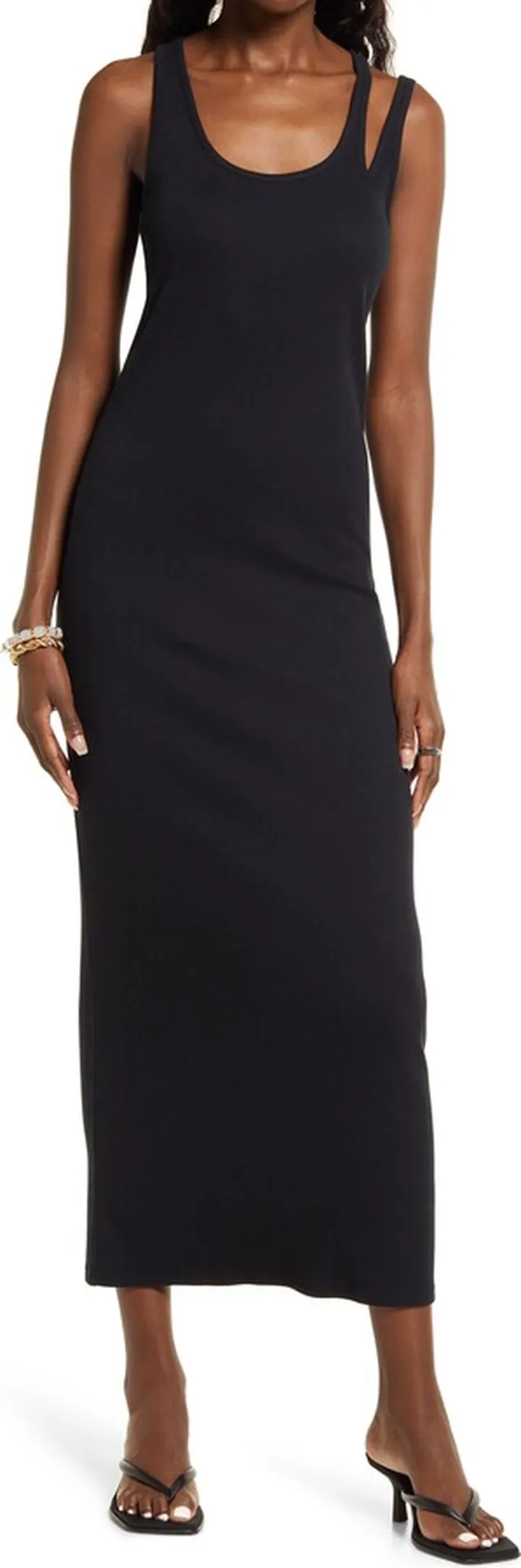 Ribbed Midi Tank Dress