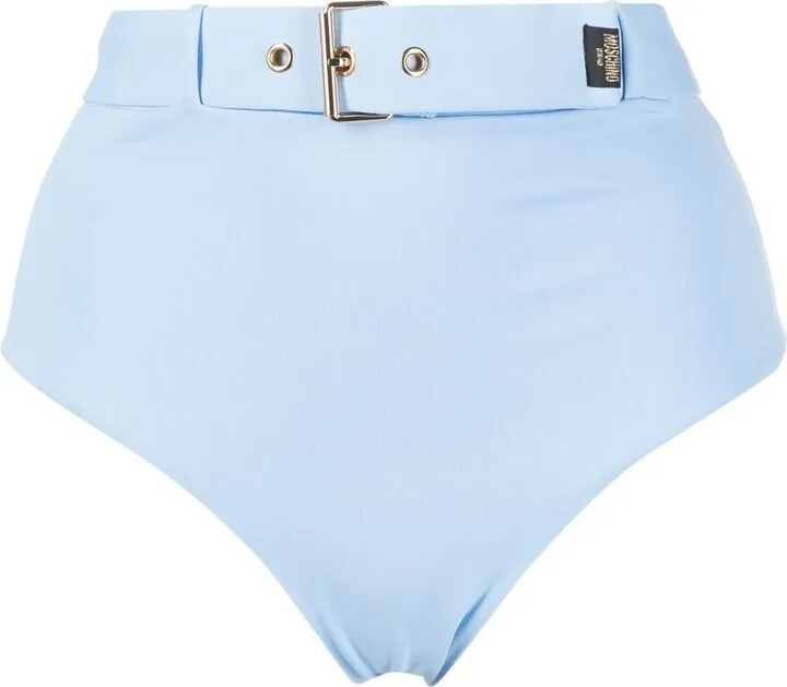 High-Waisted Belted Bikini Bottoms