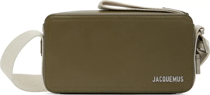 Jacquemus Khaki Le Raphia 'Le Cuerda Horizontal' Bag