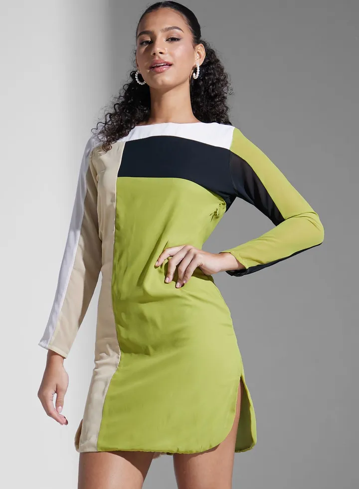 Color Block Dress