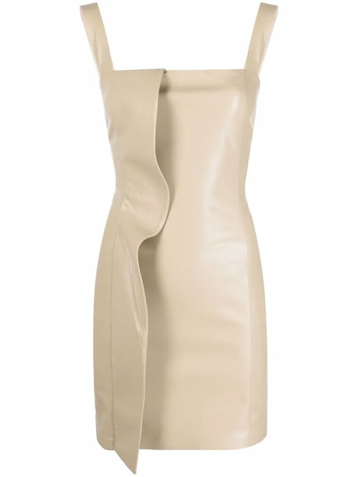 Frill-Detailed Fitted Dress