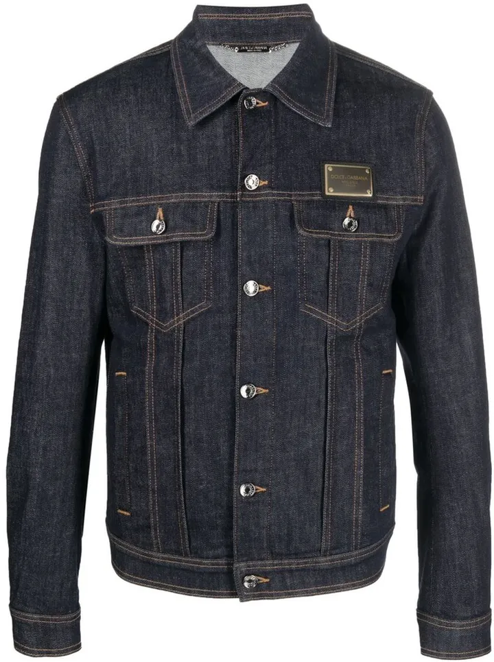 Logo-Plaque Denim Jacket