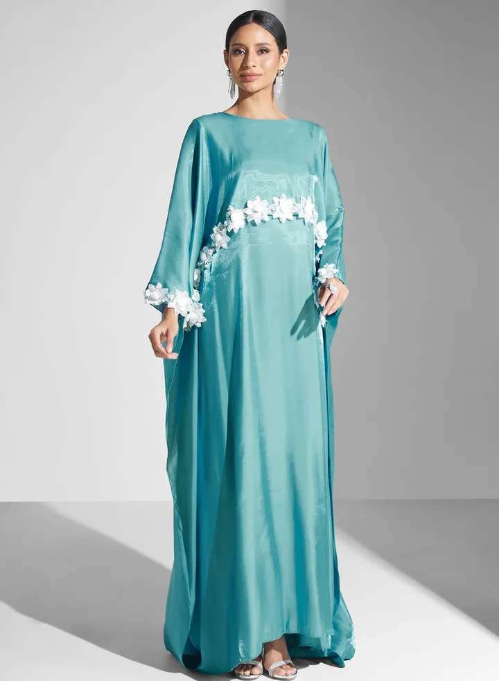 Floral Trim Abaya