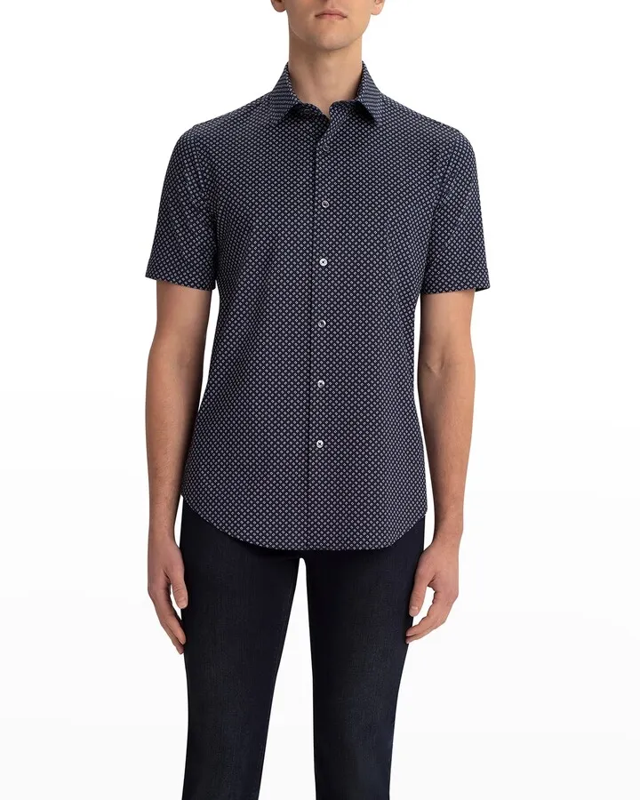 Men's Miles Ooohcotton Tech Sport Shirt - Geo