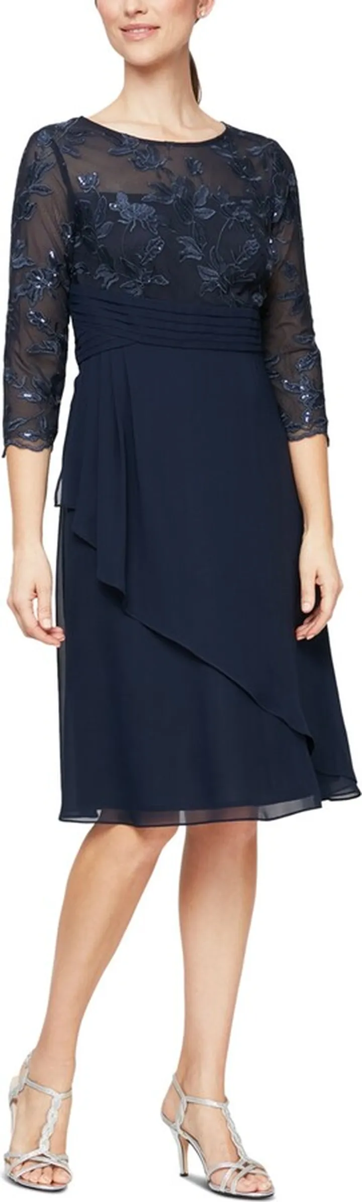 Alex Evenings Women's Embellished Shift Dress