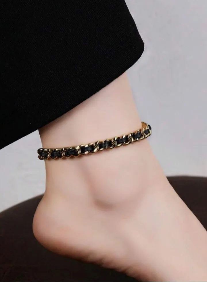 18k Gold Plated Stainless Steel Anklet