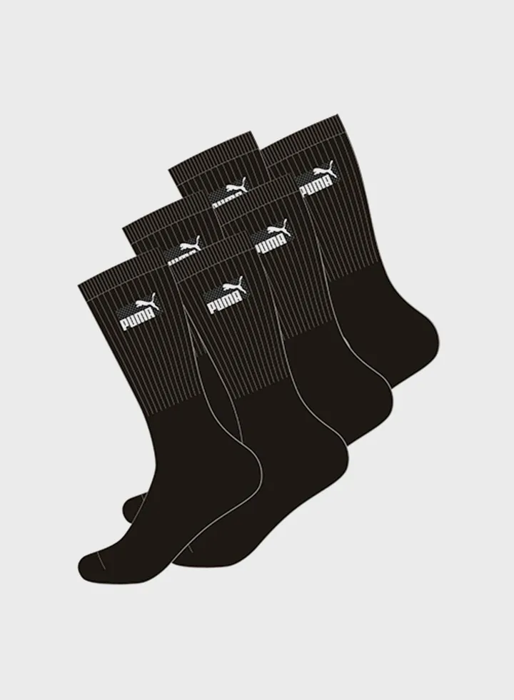 6 Pack Crew Socks