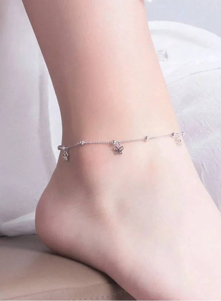 Pure 925 Sterling Silver Anklet For Women