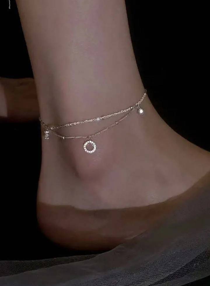 Elegant 925 Silver Plated Anklet For Women