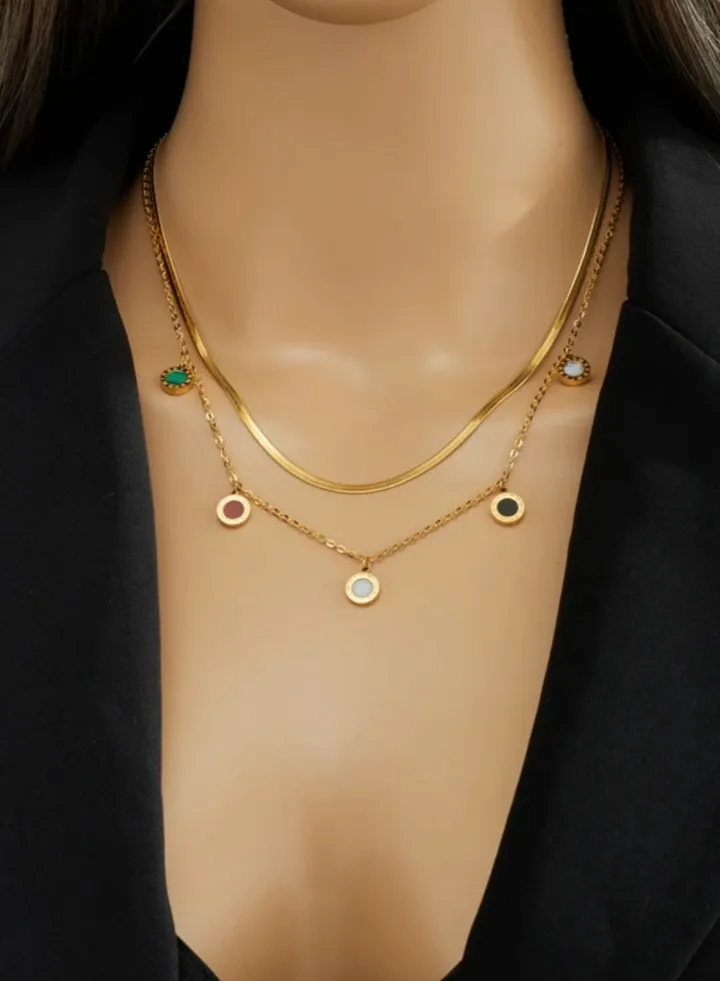 Trendy Stainless Steel Gold Plated Necklace For Women