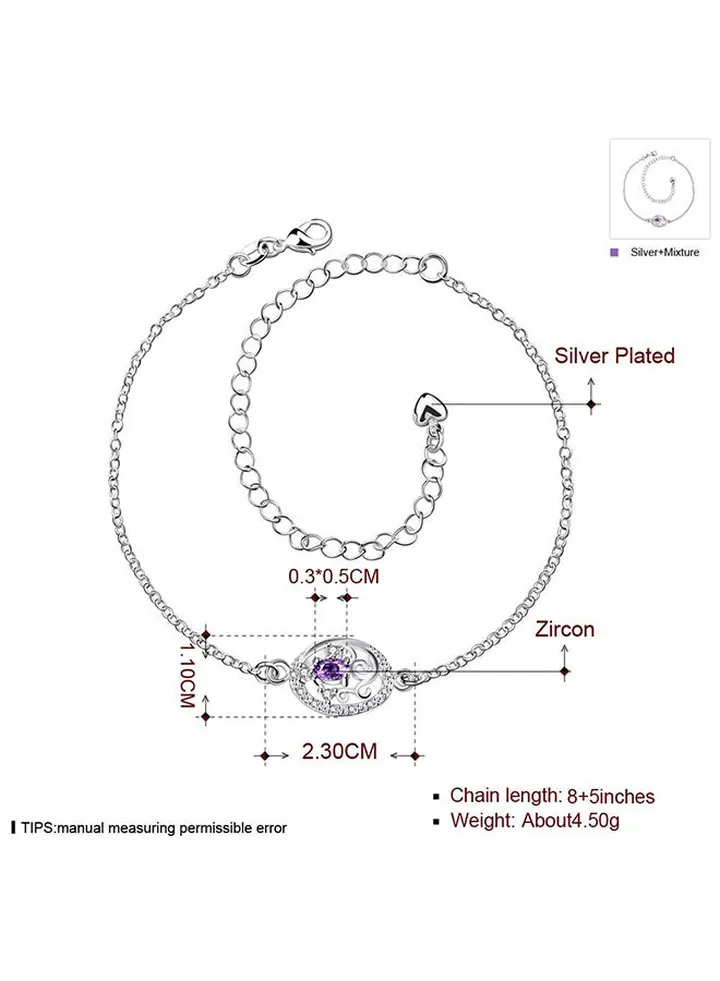 Beautiful Ankle Bracelets Initial Diamond Anklets For Women Spa006B