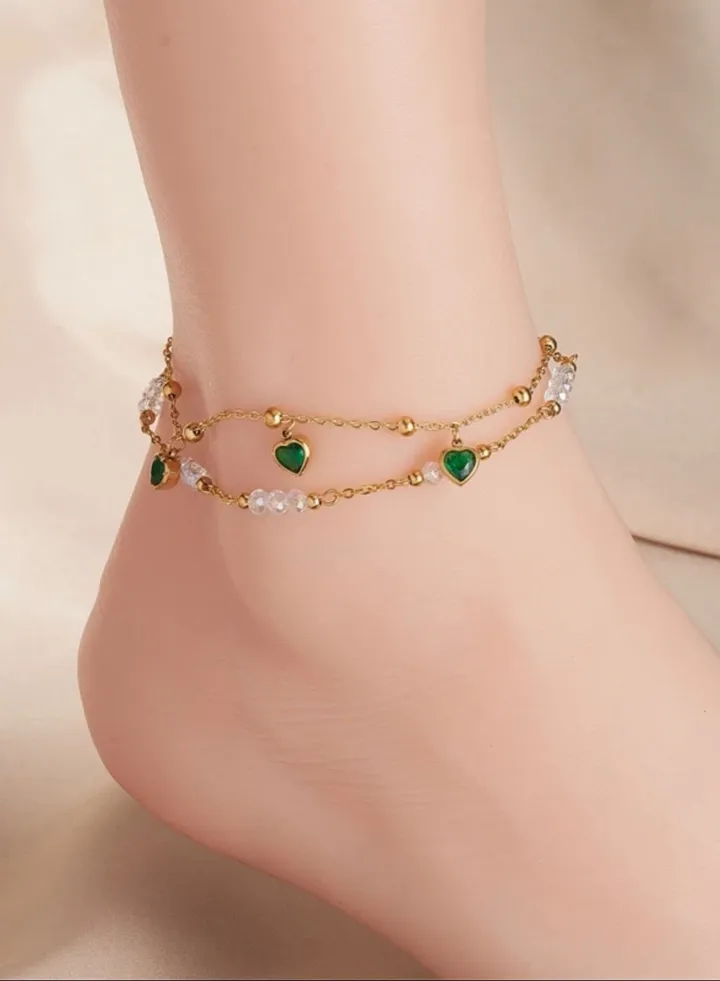 Trendy Gold Stainless Steel Anklet For Women