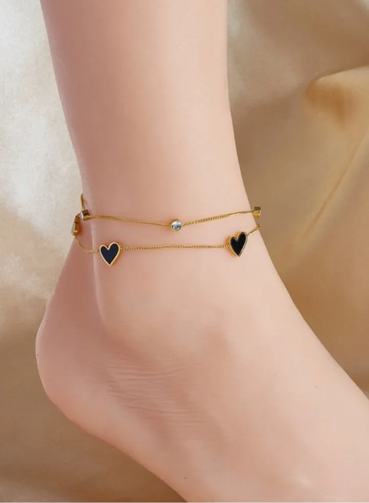 Trendy Gold Stainless Steel Anklet For Women