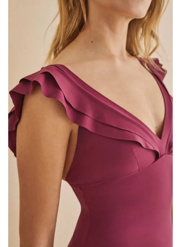 Ruffle shaper swimsuit